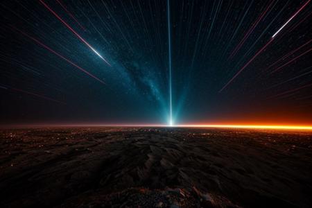 A spaceship flies through space, arriving at the scene of a finished battle, surrounded by the wreckage of destroyed spacecraft, view from below, suspenseful atmosphere, ultra realistic, hyper detailed, sci-fy, cinematic lighting, highlights, gritty atmosphere, RAW, (realistic photo, best quality, detailed), (8k wallpaper), (cinematic lighting, dramatic lighting), (sharp focus, intricate), zzspczz