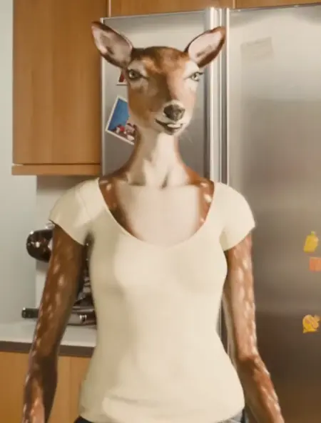 Orangina Deer Lady