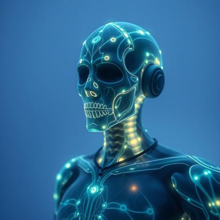 Masterpiece, a bioluminescence translucent polonium/humanoid, 32k, 16k, 8k, cinematic art,
