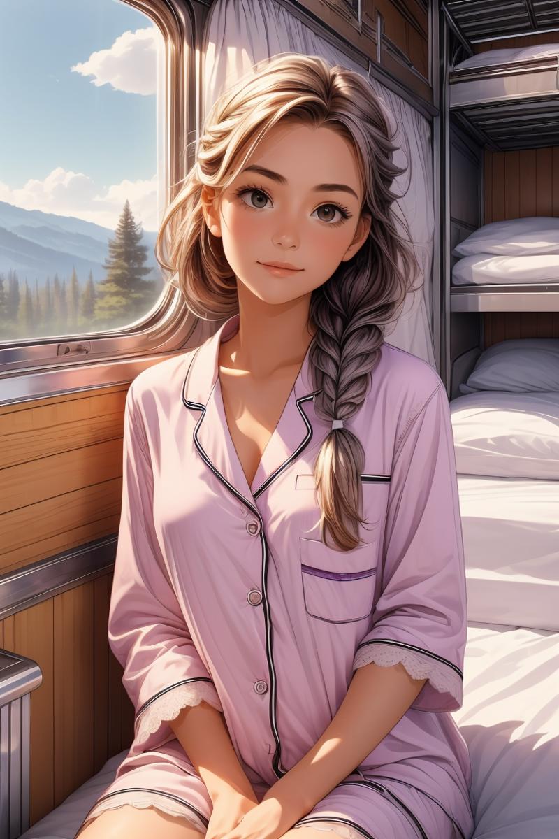 girl like train roomette image by MarkWar