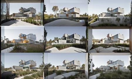 <lora:architecturalconcrete-v1:1>modern architecture,concrete,outside,facade