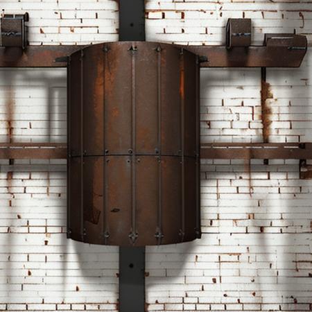 TF2 texture, best videogame textures, albedo texture map, no lighting, fullbright, ((metal duct), metal wall, wall braced with metal supports), (white brick wall, bottom trim, brown brick trim), top stain, grey stain, <lora:TF2WallTextures001:0.5>, ((Half-Life 2 beta, HL2 concept art)) <lora:HL2Beta002:0.5>