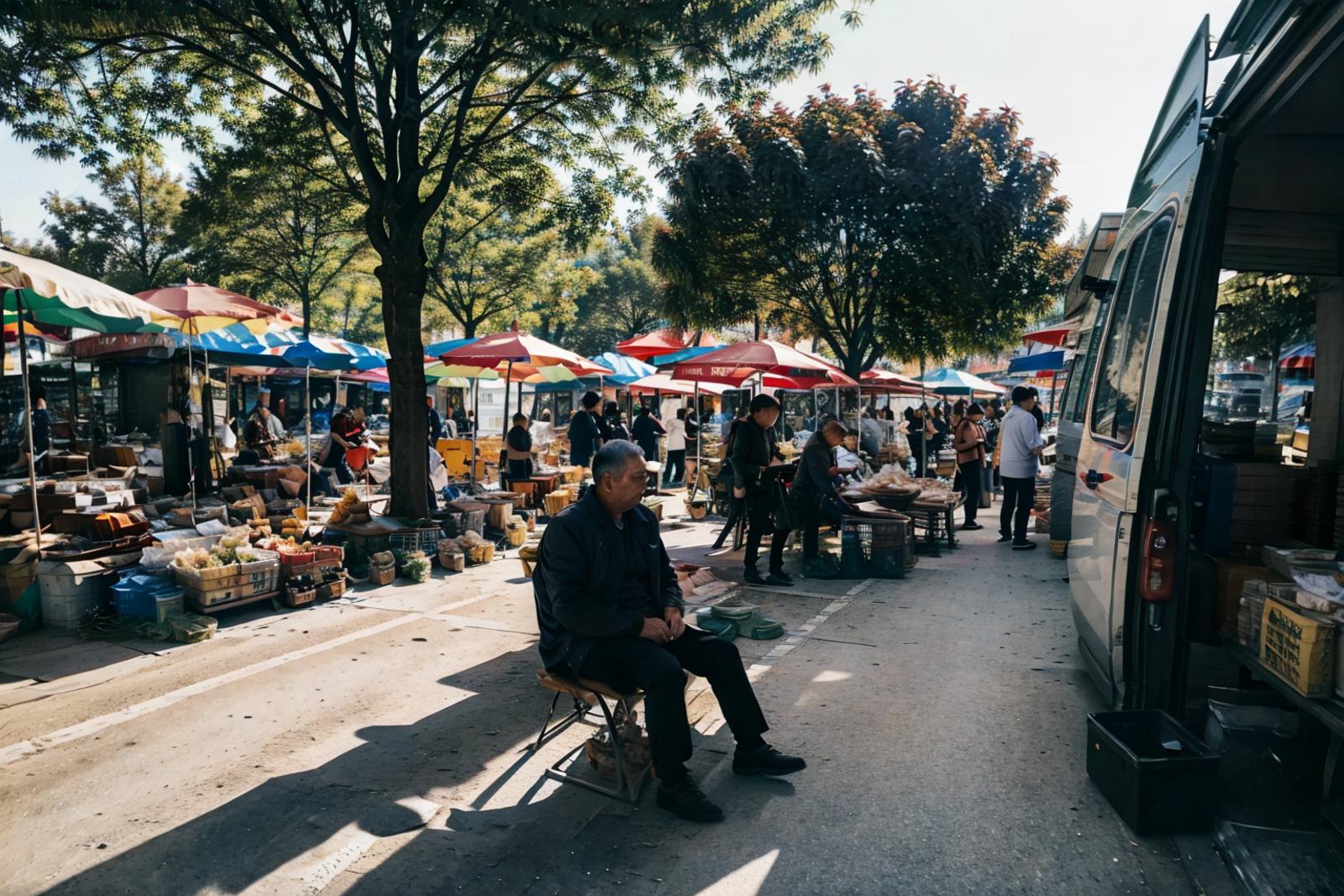 Shijing Morning Market image by ruanyi