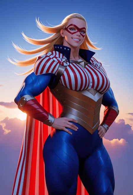 [NoobAI-XL EPS v1.1] Star and Stripe / Cathleen Bate | My Hero Academia