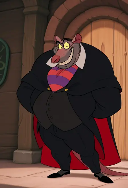 Professor Ratigan (The Great Mouse Detective) [Illustrious]