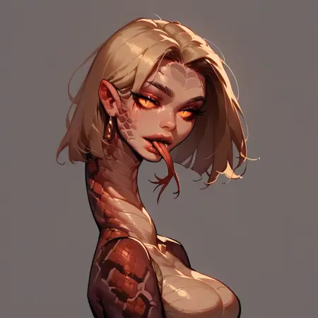 Snake Monster Girl With Long Neck | Year of the Snake Collection [PONY]