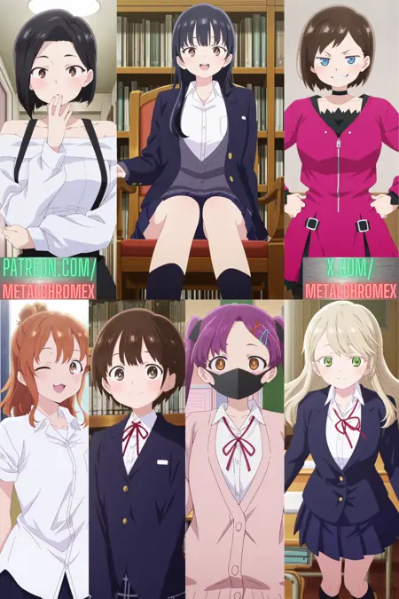 Anna Yamada and other The Dangers in My Heart characters