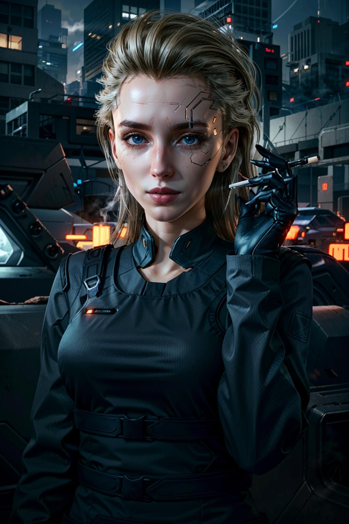 Meredith Stout from Cyberpunk 2077 image by BloodRedKittie