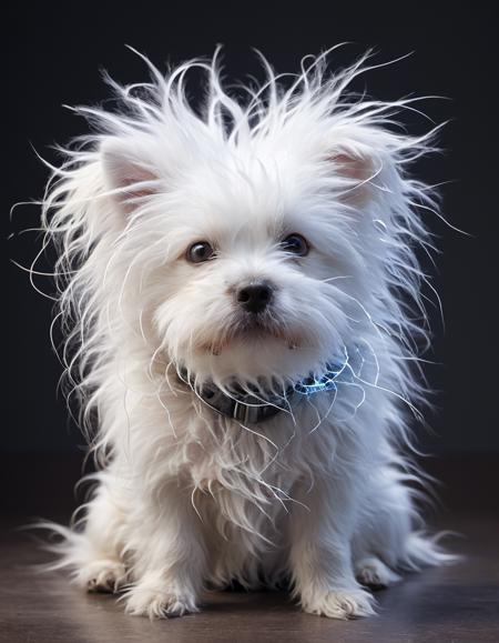 floofy static electricity hair static electricity fur