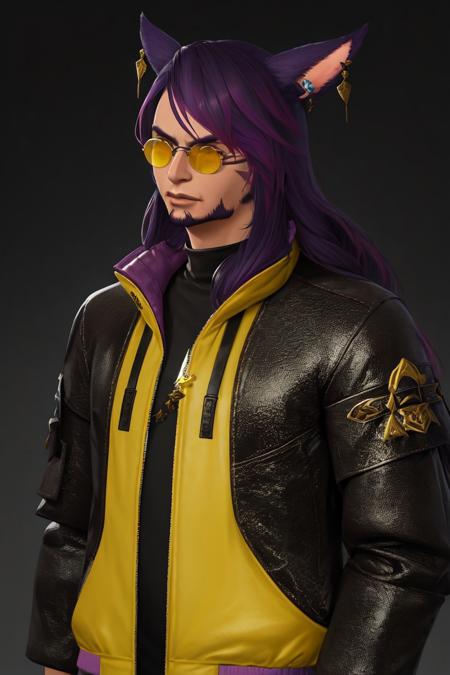 Face 2 Male Miqo'te - FFXIV LoRa - SD15 SD15