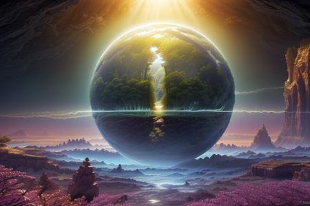 HD Photo:20 of a misterious ((wonderful bright:0.2 world ). Distant humanoid figures:500.
Dreamscape, frontal view: 2, Rich details, Preserve detail, Good scene exposure:3, Style-GHL, Global light,, subdetail:50, harmonic colors, HD:50, high quality:50