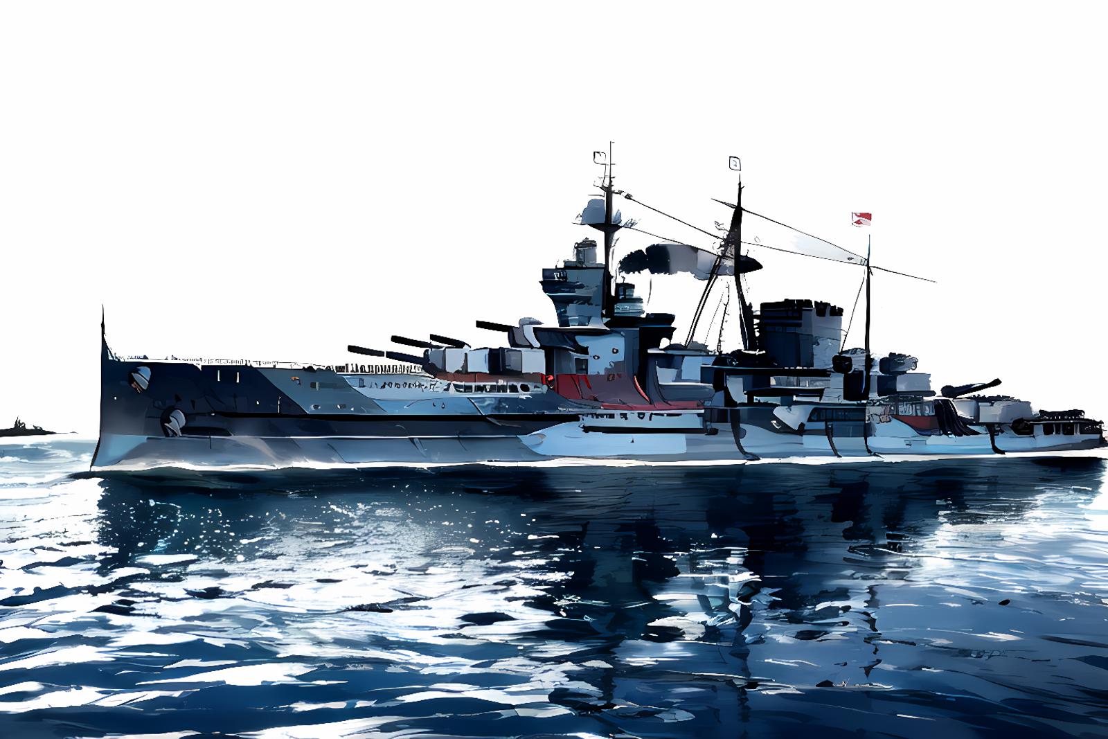 HMS Warspite Battleship image by MajMorse