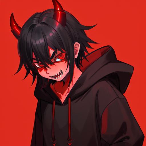 Evil Anime Boy With Demon Wings - Anime Incubus Boy - Free Transparent PNG  Clipart Images Download