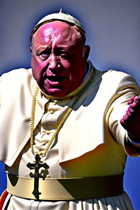 alex_jones cosplaying as the pope, best quality