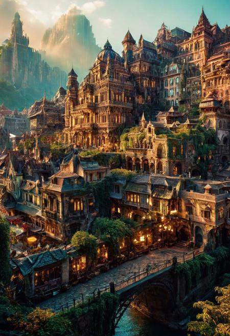 beautifull city, the mystical photography, natural lighting, volumetric lighting maximalist professional . intricately detailed, complex, elegant, expansive, fantastical, film photography style,  heavy grain