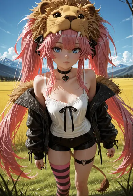 luna lion hat - illust - v1- harry potter