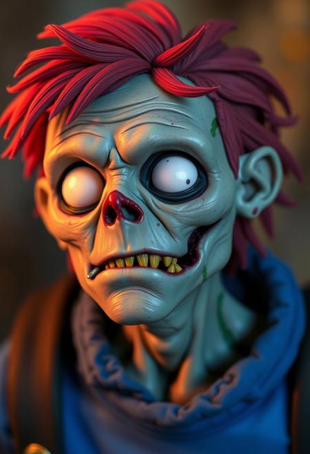 Finn from Adventure Time series as a real life charater, he is a zombie, hyper realistic, ultra detailed skin surface, ultra detailed hair