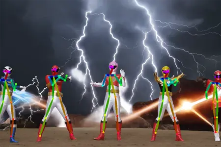 Super Rangers Pose Helper for Super Sentai / Power Rangers