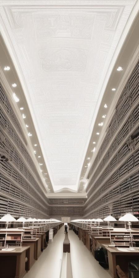 <lora:LibraryAI-000003:1> (libraryai)++, a massive library with a lot of books, white flat ceiling