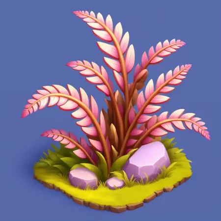 Mobile Game Isometric Plant XL