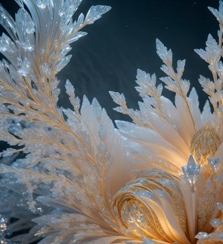 best quality, Elegant,Elegance masterpiece, Decor, Luxurious, Mandelbulb gold, extremely delicate and beautiful, extremely detailed,CG,unity,8k wallpaper, Amazing, finely detail, masterpiece, best quality, official art, extremely detailed CG unity 8k wallpaper, ultra-detailed, high res, extremely detailed,dress blue on ice,city ice