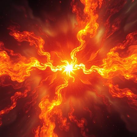 Flare, Incredible Fire, Outer-space, The Heat Death of the Universe, Fantastical Flames, Abstract, Glorious Holy Powers, High Definition