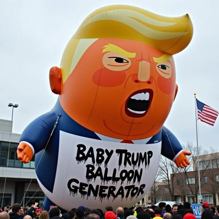 Baby Trump Balloon Generator | FLUX.1 D v1.0