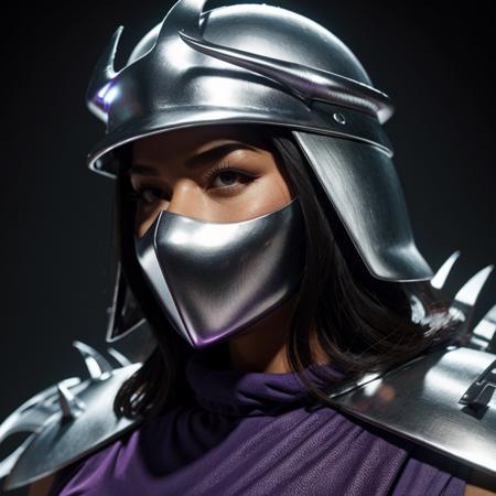 Hyperrealistic art of  <lora:Super Shredder SD1.5:1.2>
super shredder a woman in a costume with large claws, Extremely high-resolution details, photographic, realism pushed to extreme, fine texture, incredibly lifelike