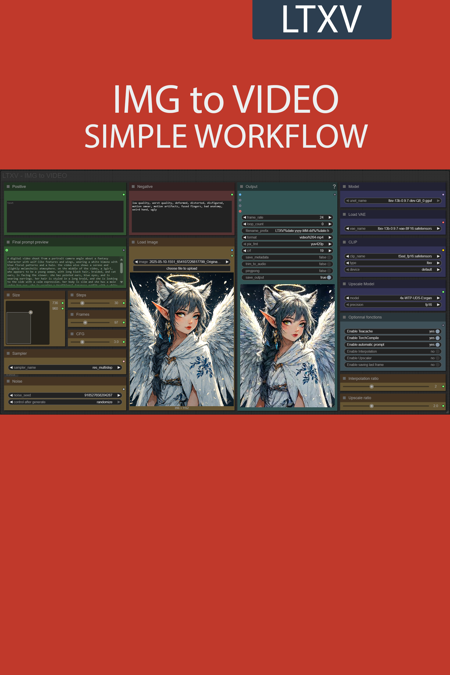 IMG to VIDEO simple workflow LTXV | FLORENCE | INTERPOLATION | UPSCALE v1.1