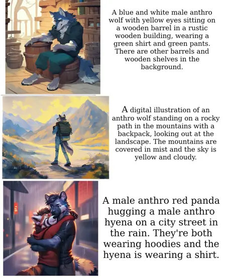 Yiffydream image captioner