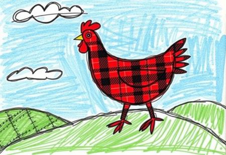 score_9, score_8_up, score_7_up, realistic, photo, high quality, extreme detail, photogenic, (((photorealistic))), best quality, realistic lighting, source_photo, 
a poorly draw plaid chicken, the chicken is red and black plaid , the plaid chicken is standing on top of a green and black plaid hill, the sky is blue and black plaid,poorly drawn, scrawled drawing, everything is plaid, plaid clouds, plaid grass, plaid hills, hand drawing, poorly drawn, funny, goofy, a little stupid