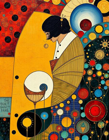 ((OIL PAINTING)) , Gustav Klimt, ((Abstract Painting)) ,
, (collage art ) , medium shot of a "Brilliant Ultimatum", very Paradoxical, Selective focus, Instax, extremely beautiful, fractal, fantastic aesthetic, perfect composition, very, exquisite color, gorgeous, dynamic composition