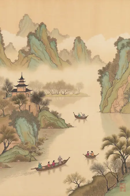 C_Ancient Landscape Painting_Landscape Scene Generation