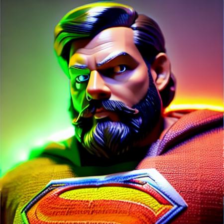 (embnm:1) , overweight guy wearing (superman costume:1.1), photography, dystopian city, concept art portrait by Greg Rutkowski,�Artgerm,�WLOP,�Alphonse Mucha dynamic lighting hyperdetailed intricately detailed Splash art trending on Artstation triadic colors Unreal Engine 5 volumetric lighting Pixar,�3d digital art,�Maya 3D,�ZBrush Central 3D shading,�cinematic,�Reimagined by industrial light and magic ar 2:3