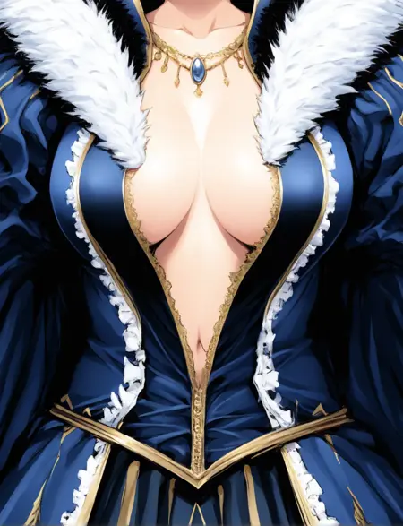 Fantasy/Isekai anime noble woman dress