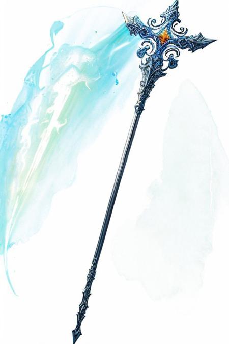 MagicItem_v1, fantasy, cross, cross-shaped scepter, masterpiece, high detailed, elegant, majestic, detailed, pretty, beauty, perfect, sleek, world morph, front facing position, perfect morph, divine, heavenly, excessive energy, holy