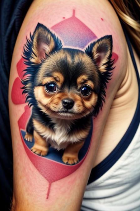 chibbi dog tattoo