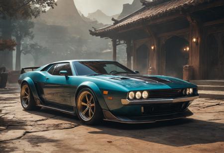 ethereal fantasy concept art of  <lora:Eddie Mendoza CLIP-000005:1>,car,motor vehicle,ground vehicle,vehicle focus,concept art,mortal kombat 11 [3],Eddie Mendoza, . magnificent, celestial, ethereal, painterly, epic, majestic, magical, fantasy art, cover art, dreamy