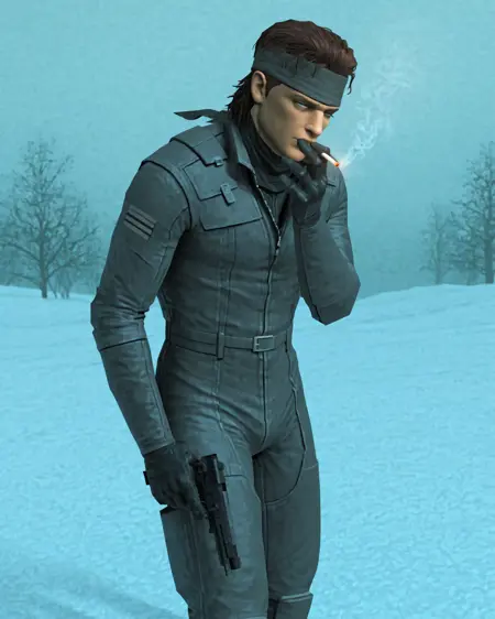 [Konami (Yoji Shinkawa Et al)] Metal Gear Solid 1 Playstation Graphics Style Illustrious