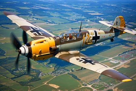 (masterpiece, best quality:1.2), ultra-detailed, BF109, (realistic:1.5), <lora:EdobBF109_v1.0:1>