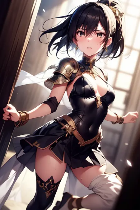 [OpenPose]Girl's Fighting pose Set V3 (png + json)