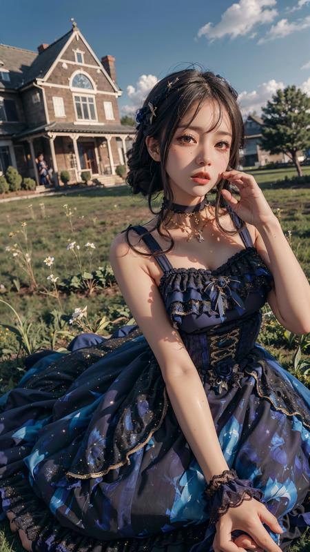 xyfd \(manaka nemu\) blue dress