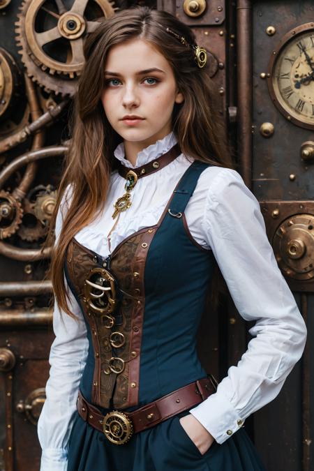 realistic photo, steampunk, 
young female, __age/teen__, __appearance/hair__, 
chest, decorated, 
__time__