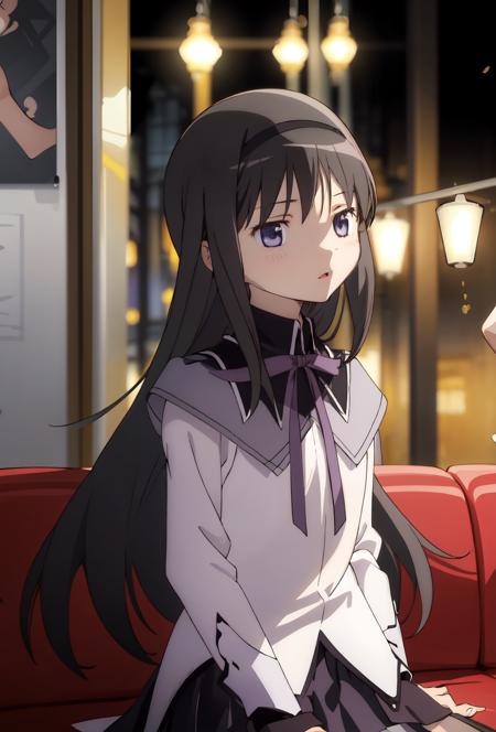 1girl, solo, homuramagica, <lora:homura_akemi:0.8>