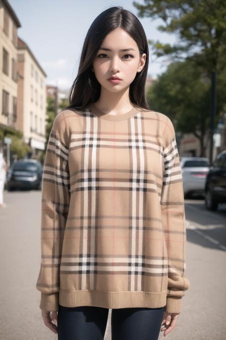 <lora:burberry_v0.6:1>
1girl, burberry plaid,  sweater, realistic, 
<lora:koreandolllikenessV20_v20:0.4>, masterpiece, best quality, highly detailed