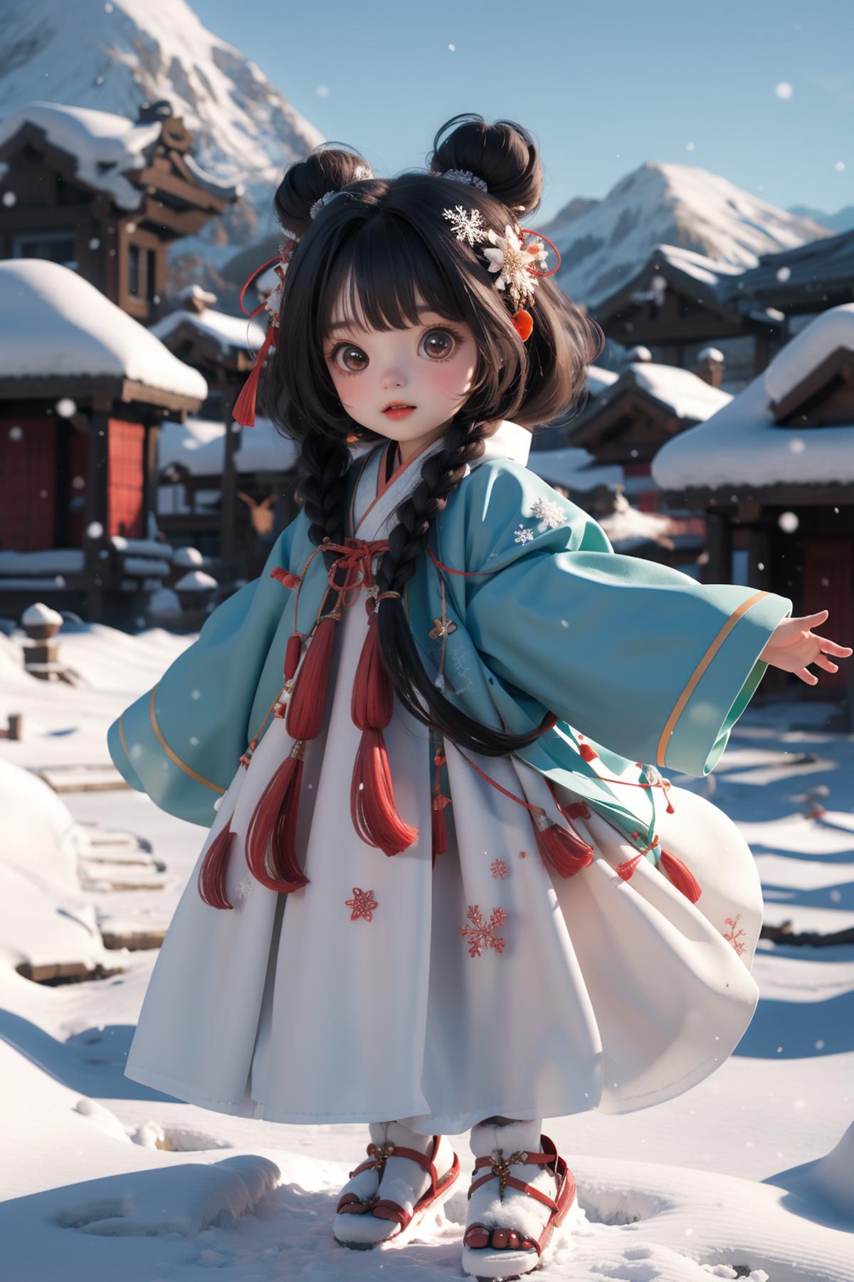 国风萌玩 | Chinese style cute doll image by XiongSan