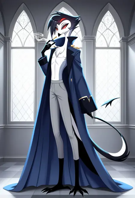 Stolas Goetia of Helluva Boss PONY XL LoRA