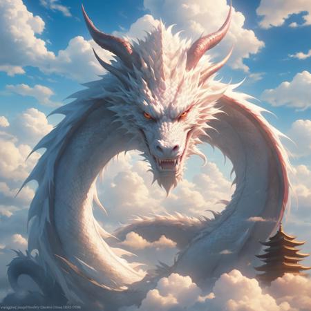 dragon lunar cloudy cloud cloudydragon mythology
