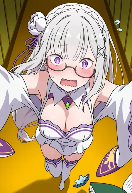 Crooked Glasses | Askewed Eyewear | Concept | illustriousXL