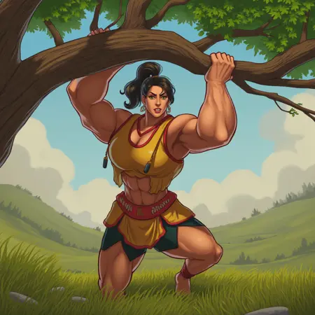 Big Giant Muscular Women (men) style F1D + XL + Illu + Pony + SD1.5